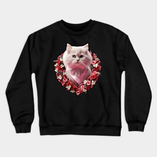 Valentines Cat Charm 5 Crewneck Sweatshirt